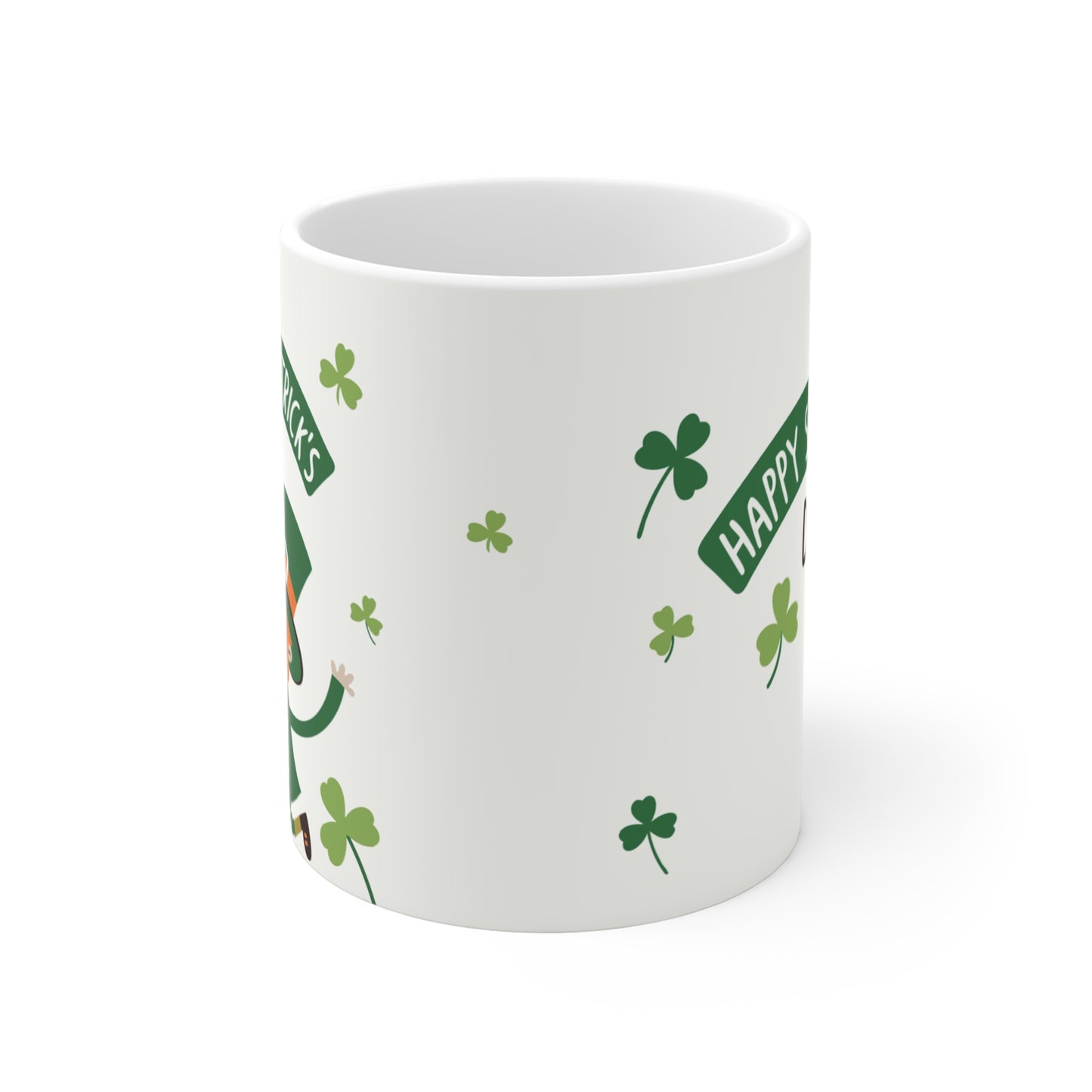 Happy St. Patrick's Day Jolly Leprechaun Coffee Mug (11oz)