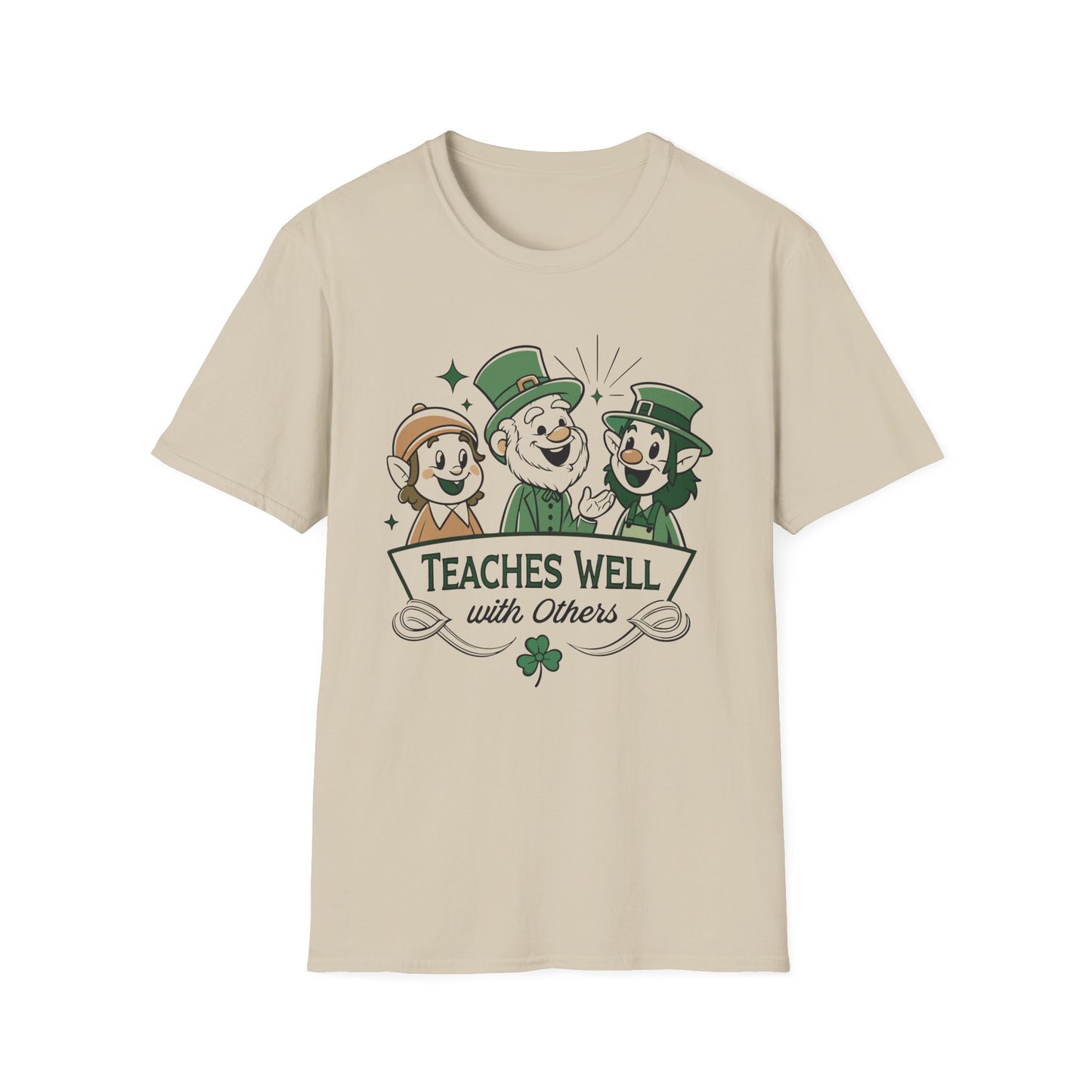 Teaches Well with Others Nostalgic Irish T-Shirt