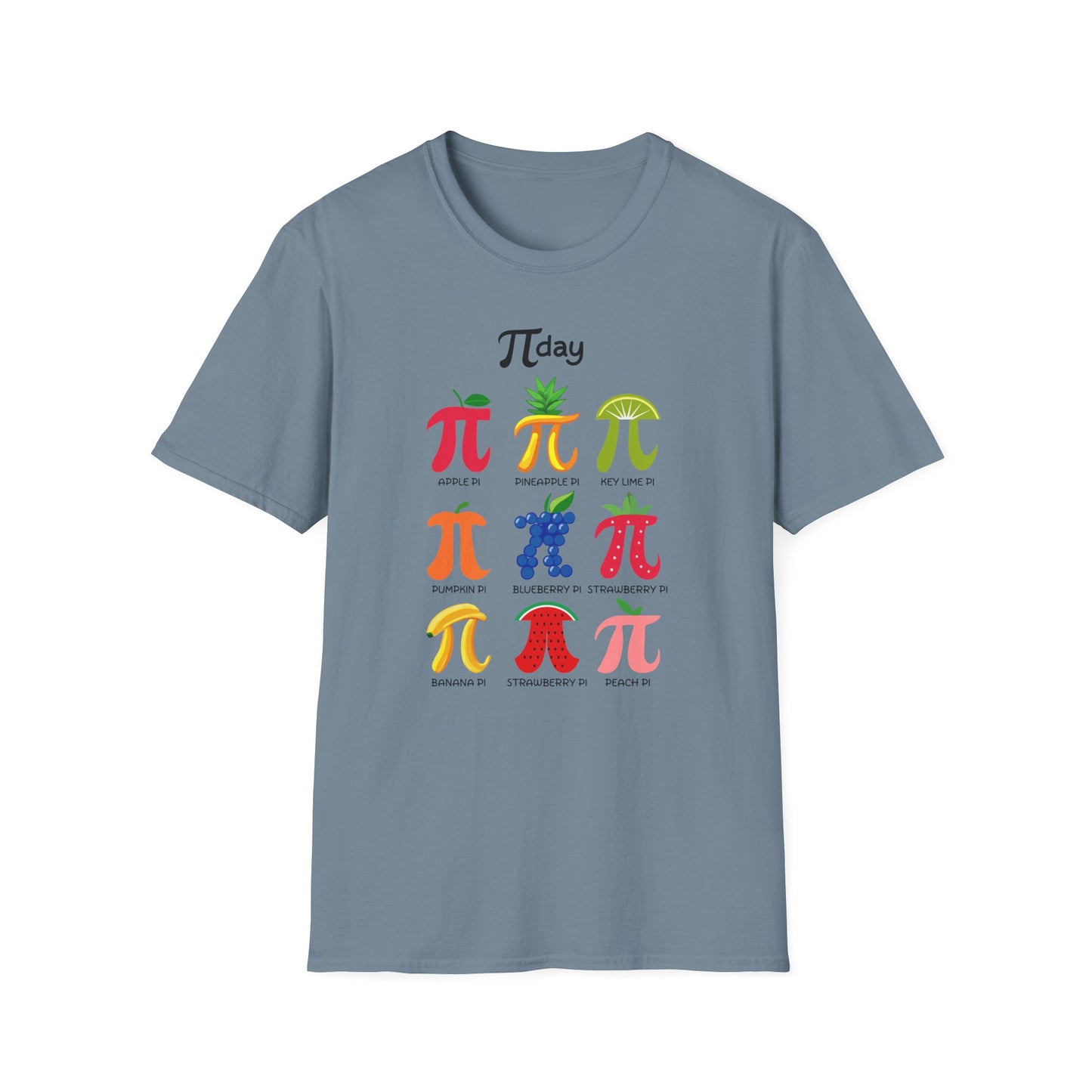 Funny Fruit Pi Day T-Shirt - Ideal Gift for Math Teachers with Pi Symbol