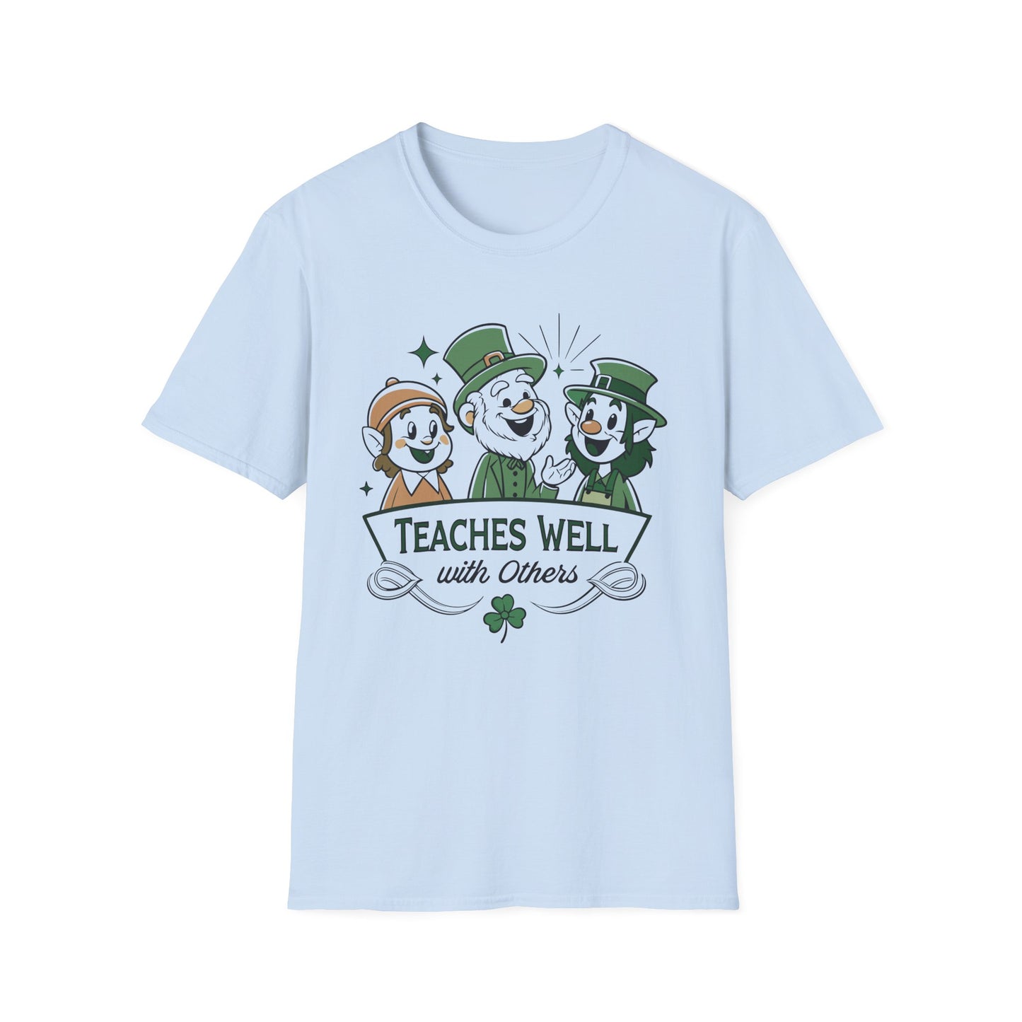 Teaches Well with Others Nostalgic Irish T-Shirt