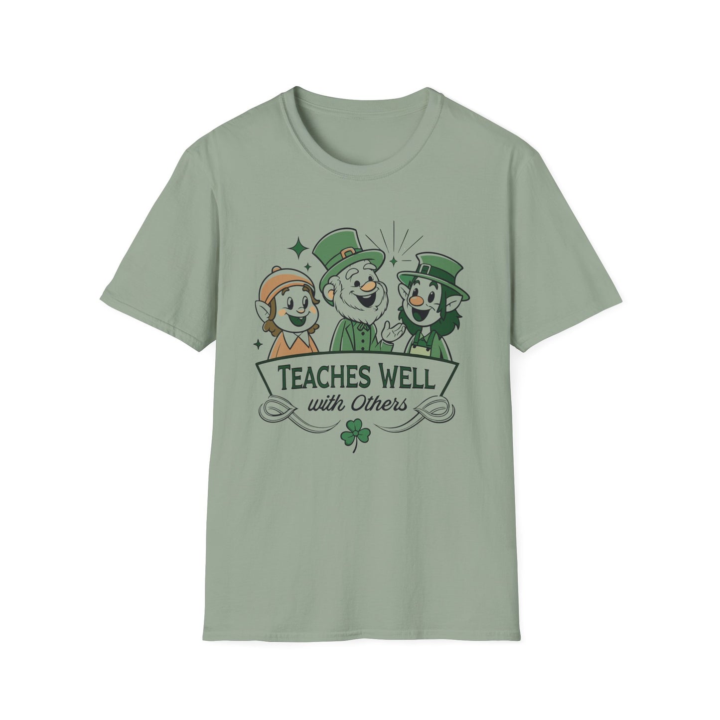 Teaches Well with Others Nostalgic Irish T-Shirt