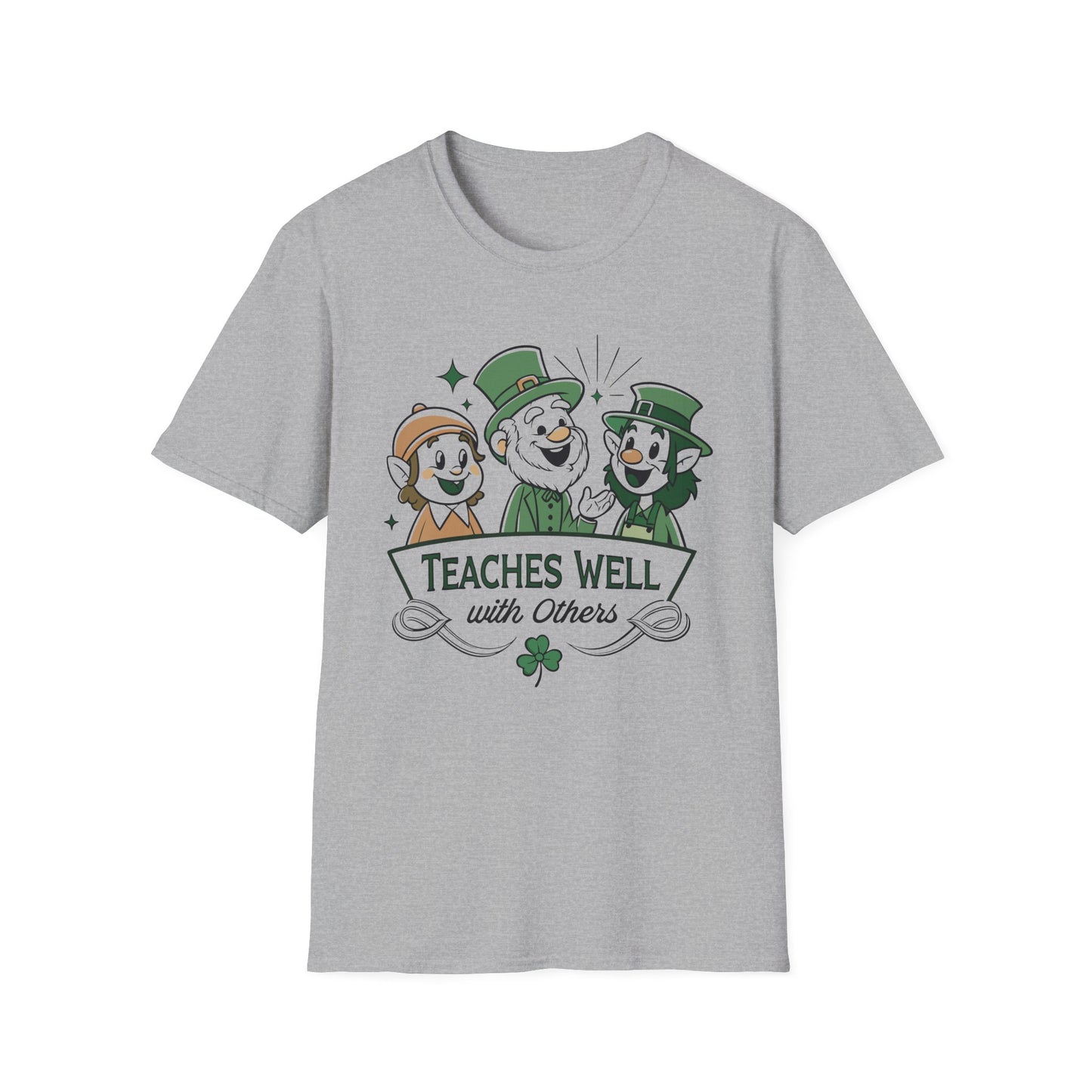 Teaches Well with Others Nostalgic Irish T-Shirt