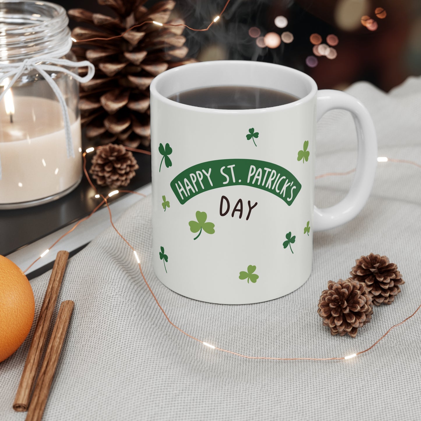 Happy St. Patrick's Day Jolly Leprechaun Coffee Mug (11oz)