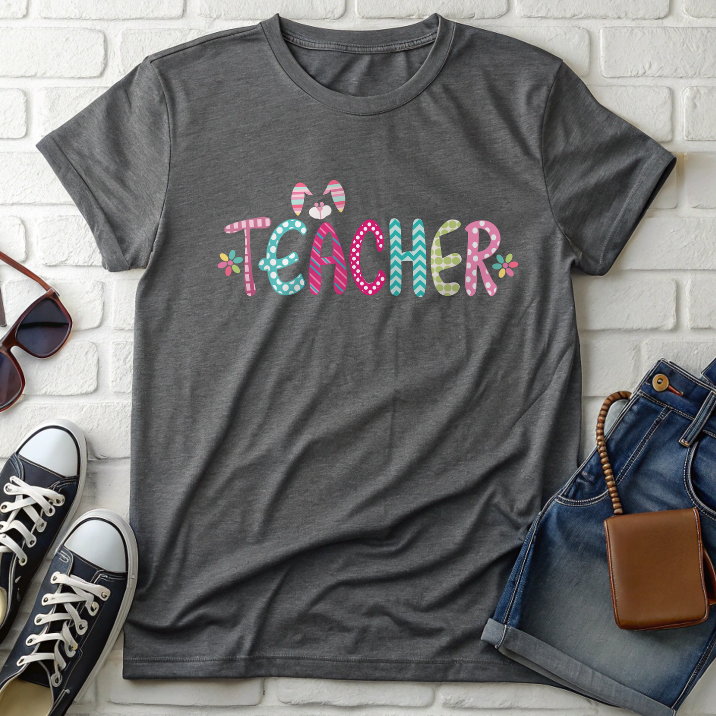 Teacher Easter Letters T-Shirt – The Perfect Easter Gift for Teachers!