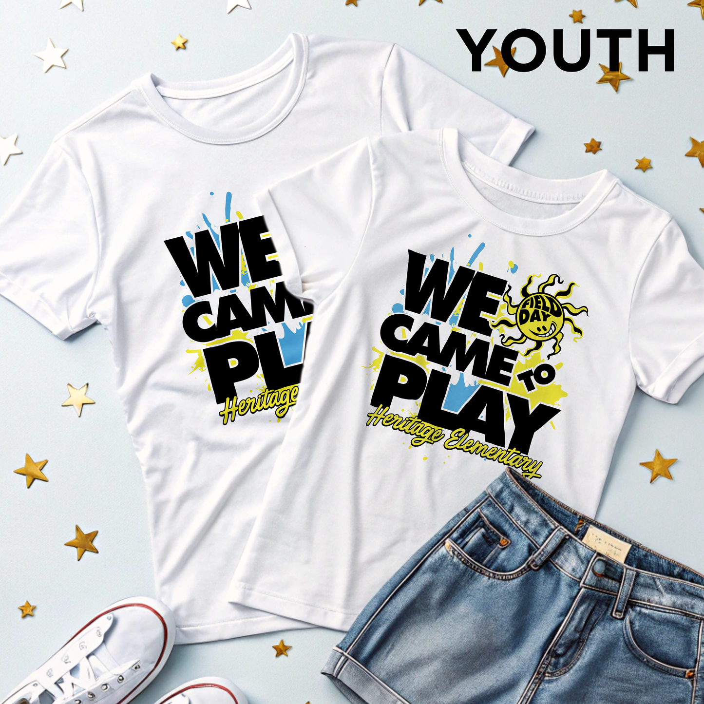 Heritage Elementary Field Day 2025, We Came to Play YOUTH T-Shirt