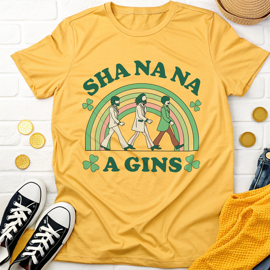 Sha Na Na A Gins T-Shirt: Playful Parody of American Shenanigans