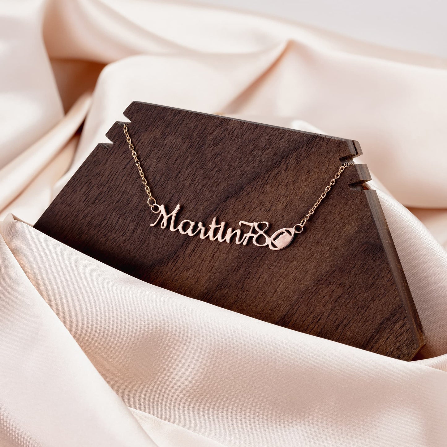 Sports Mom Necklace - Personalized Gift with 9 Sports, with Player or Team Name