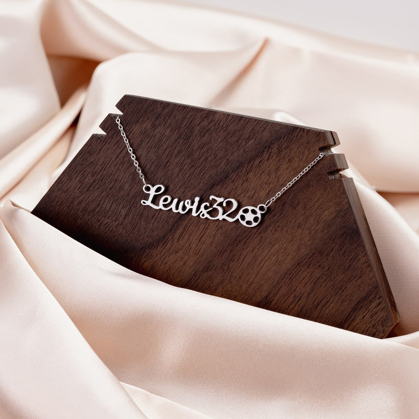 Sports Mom Necklace - Personalized Gift with 9 Sports, with Player or Team Name