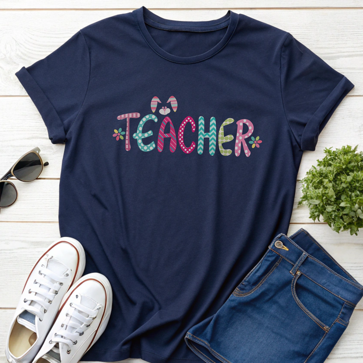 Teacher Easter Letters T-Shirt – The Perfect Easter Gift for Teachers!