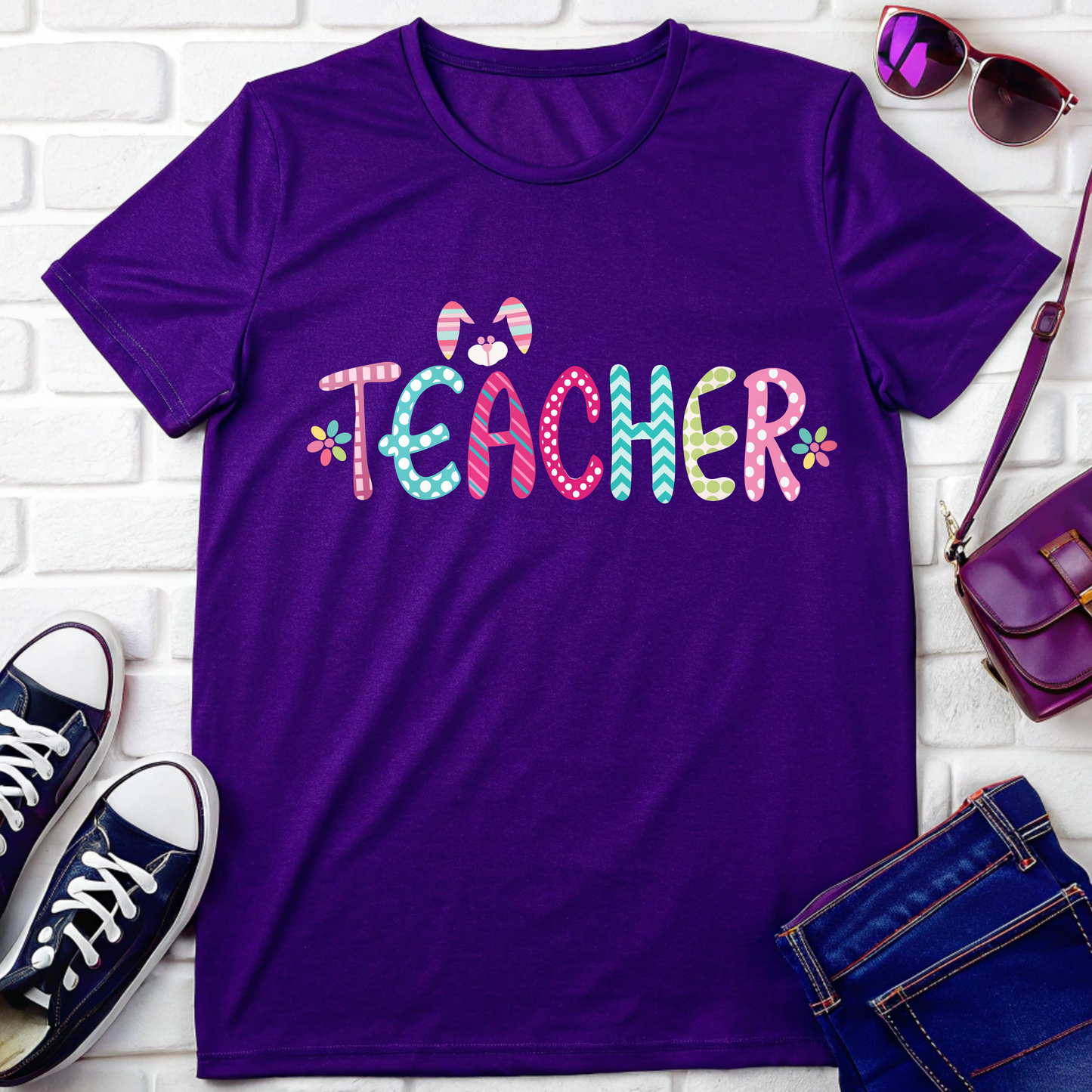 Teacher Easter Letters T-Shirt – The Perfect Easter Gift for Teachers!