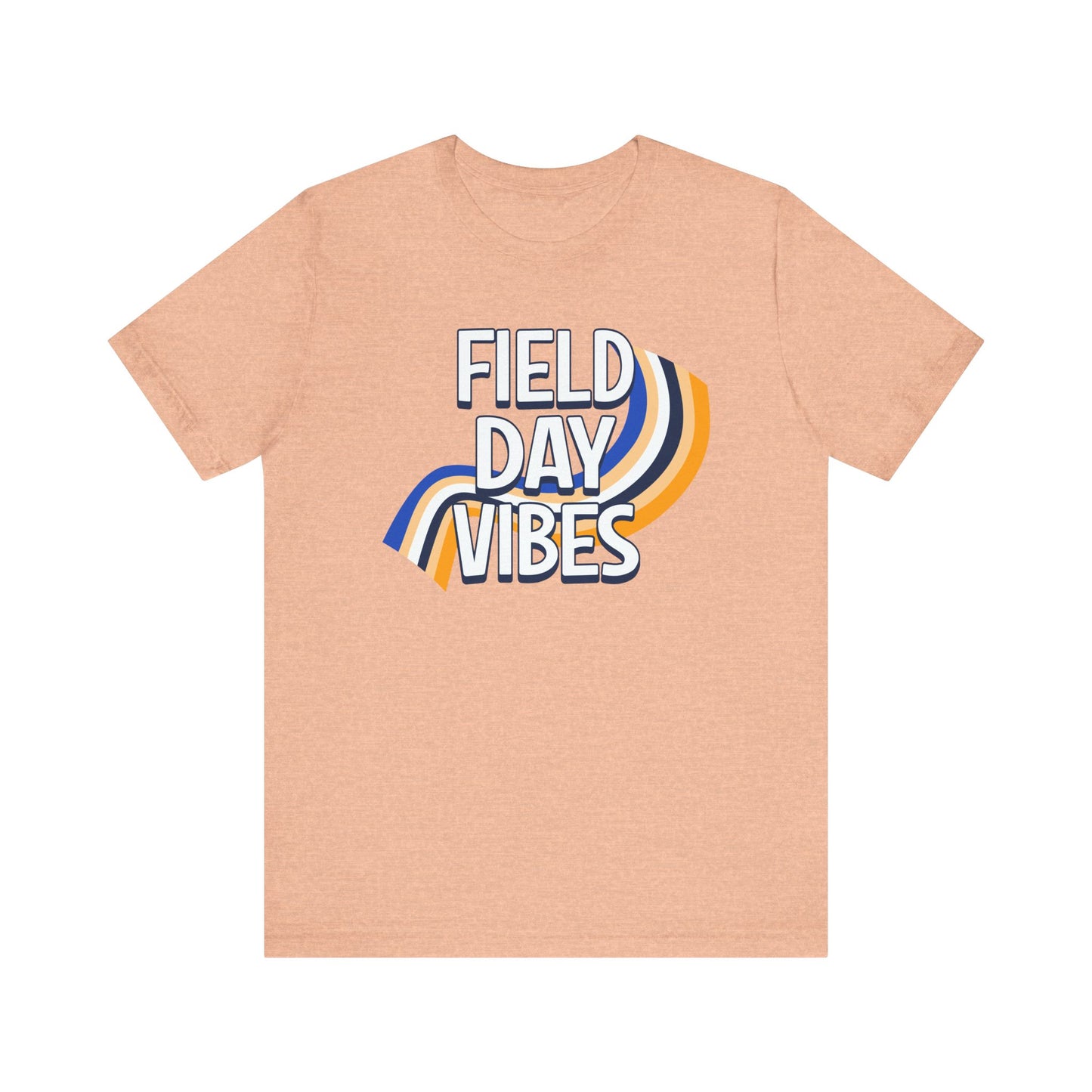 Field Day Vibes Teacher T-shirt, Retro Styling Field Day Shirt