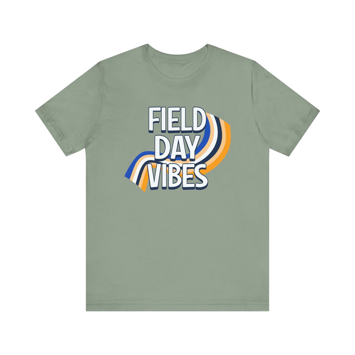 Field Day Vibes Teacher T-shirt, Retro Styling Field Day Shirt