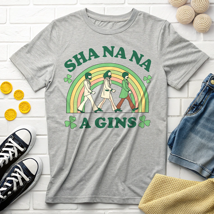 Sha Na Na A Gins T-Shirt: Playful Parody of American Shenanigans