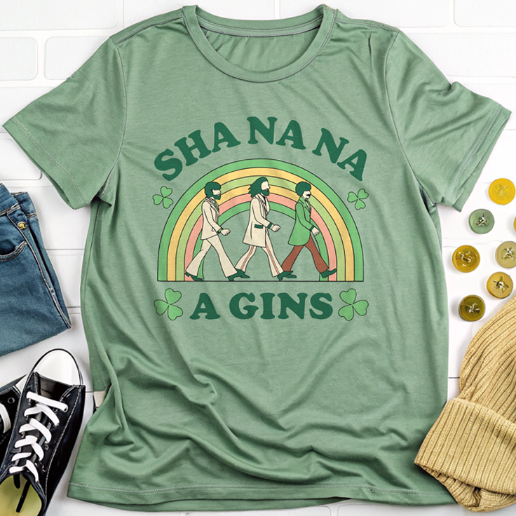 Sha Na Na A Gins T-Shirt: Playful Parody of American Shenanigans