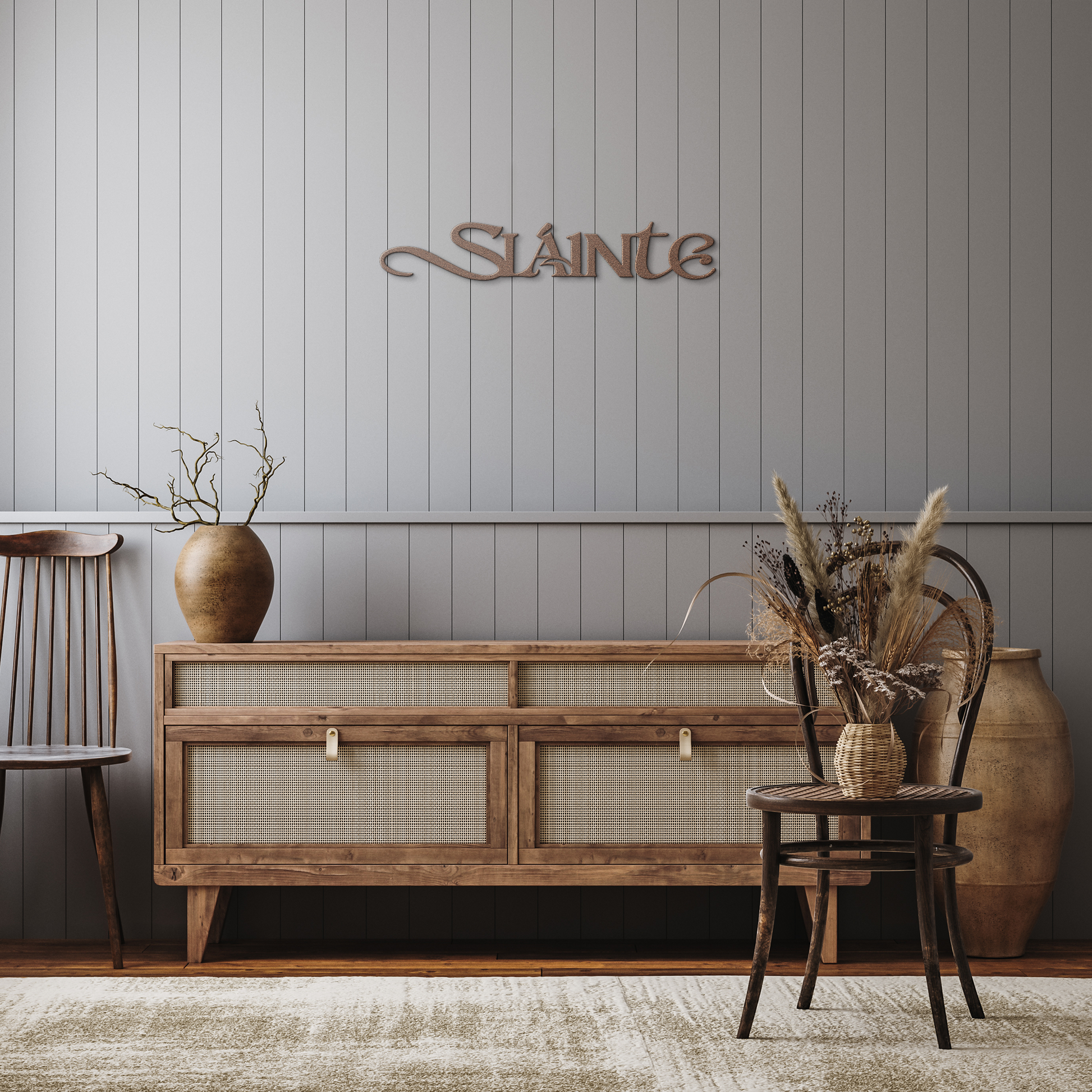 Slainte_Metal_Bar_Sign_Cheers_to_Good_H_Copper_Rustic_Hallway_Mockup.png
