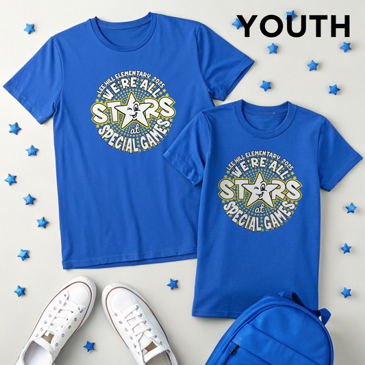 Lee Hill Elementary 2025,  We Are All Stars Youth T-Shirt